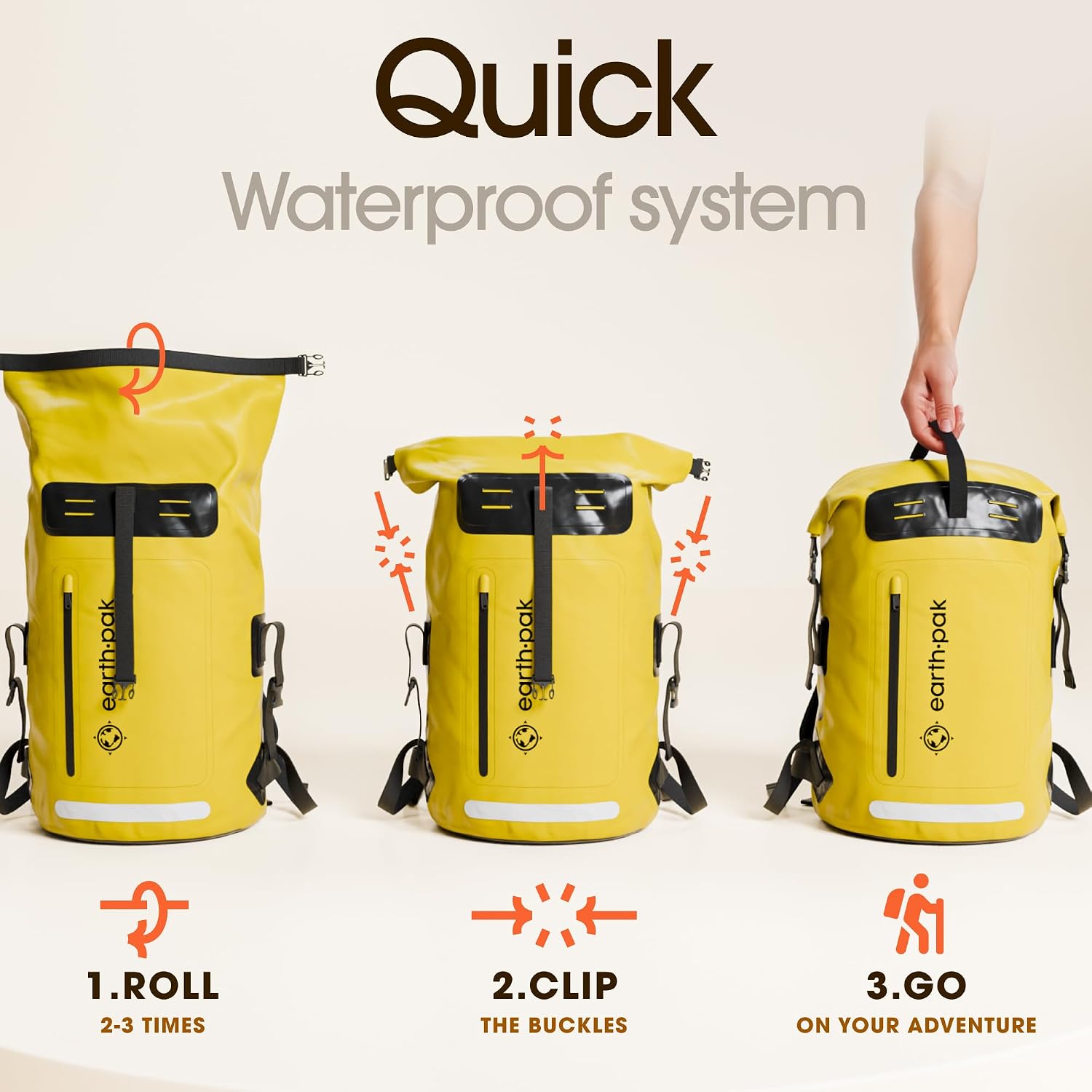 Waterproof Dry Bag Backpack 55L - Kayaking Boating Fishing Rafting Marine - Image 6